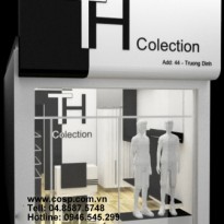 Thiết kế thi công cửa hàng thời trang nam TH